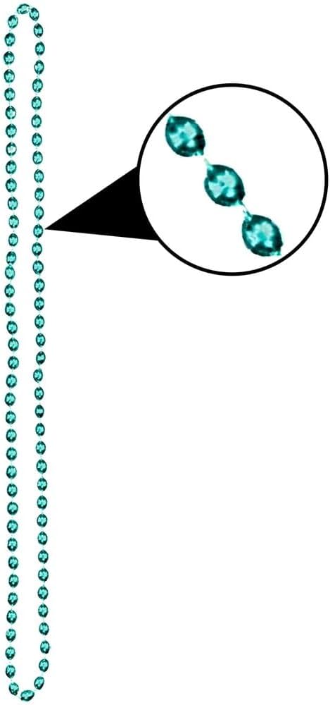 Let's Party Green Plastic Bead Necklace - 30" (1 Count) - Perfect for Festive, Fun, and Stylish Celebrations