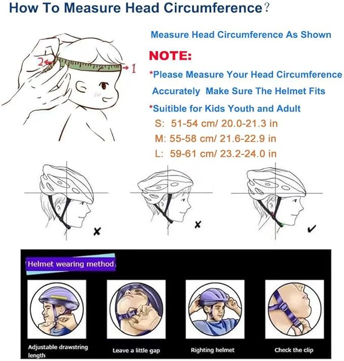 Bike Skateboard Helmet, Adjustable and Multi-Sport for Skate Scooter, 3 Sizes for Adult Youth Kids Toddler-CubbioBaby