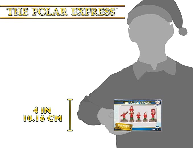 Lionel Warner Brothers The Polar Express Five Piece Miniature Elves Figure Pack Model Train Accessory (683185)