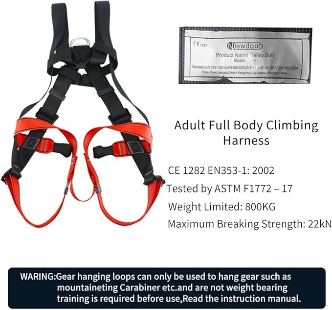 NewDoar Climbing Harness CE Certification Rock Climbing Rappelling Equipment Body Guard Protect Rappelling Rescuing Equip-CubbioBaby