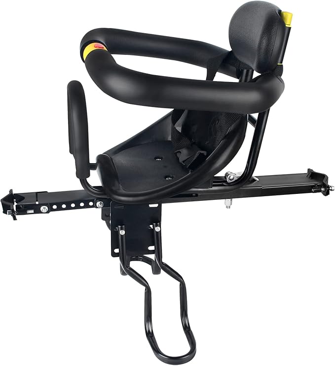 YouTeMei Kids Bike seat, Front Mounted Bike Seat for Adult Bike,Bike Seat Kids for 1-6years Old…