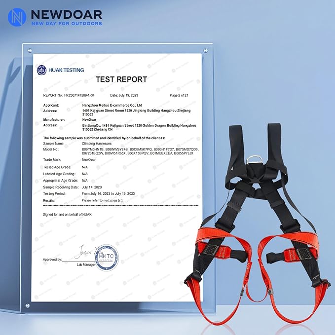 NewDoar Climbing Harness CE Certification Rock Climbing Rappelling Equipment Body Guard Protect Rappelling Rescuing Equip-CubbioBaby