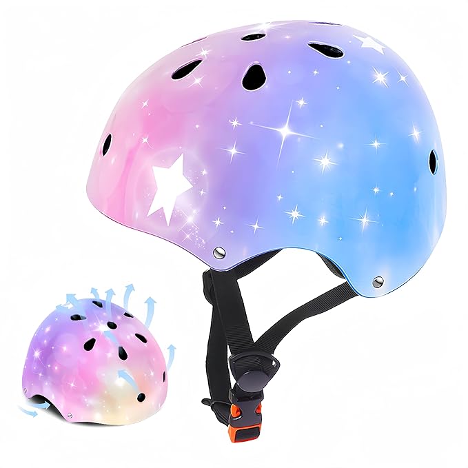 Kids Helmet for 2-3-5-8-14 Ages Girls and Boys, Ventilation and Impact Resistance Toddler Helmet for Multi-Sport Bicycle Scooter Inline Roller Skate and Skateboarding-CubbioBaby