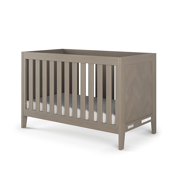 Child Craft Kieran 3 in 1 Convertible Crib, Baby Crib Converts to Day Bed, Toddler Bed, 3 Adjustable Mattress Positions, Non-Toxic, Baby Safe Finish (Crescent Gray)-CubbioBaby