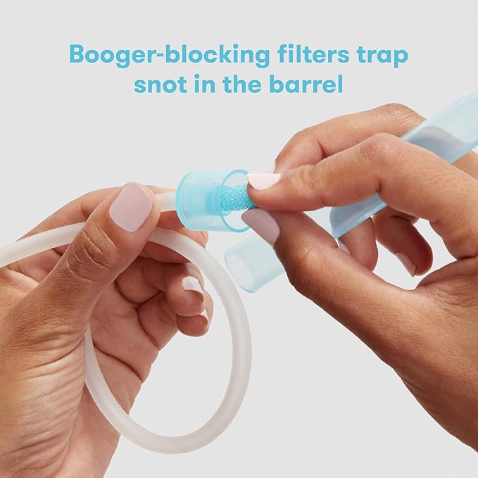 Frida Baby NoseFrida SnotSucker for Baby, Nasal Aspirator for Baby, Nose Sucker Baby Nasal Aspirator to Help Baby Breathe Easy-CubbioBaby