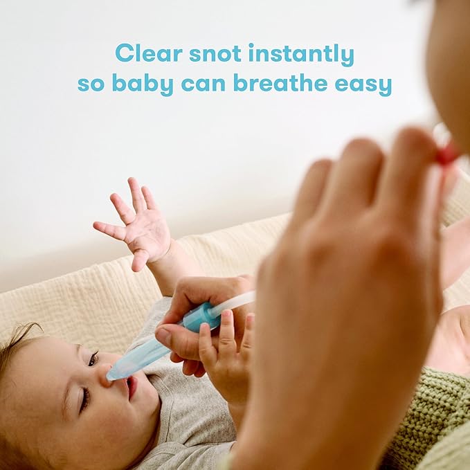 Frida Baby NoseFrida SnotSucker for Baby, Nasal Aspirator for Baby, Nose Sucker Baby Nasal Aspirator to Help Baby Breathe Easy-CubbioBaby