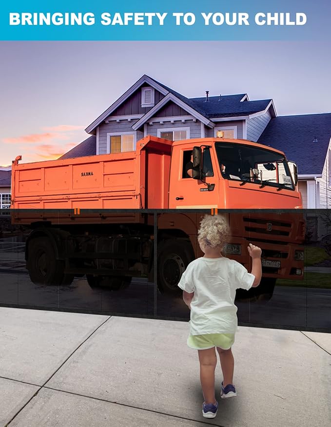 Driveway Fence Guard for Kids Safety: Outdoor Driveway Gate Yard Fence to Stop Ball Barrier Net - Ball Stopper Screen Guard (20 ft Wide 40 inch Tall)