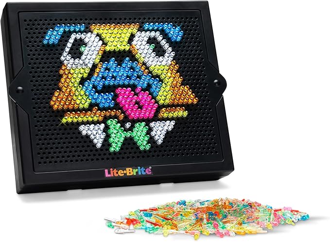 Lite Brite Super Bright HD - Creative Retro Light-Up Screen – Educational Play for Children – Enhances Creativity & Fine Motor Skills, Gift for Boys and Girls Ages 6+
