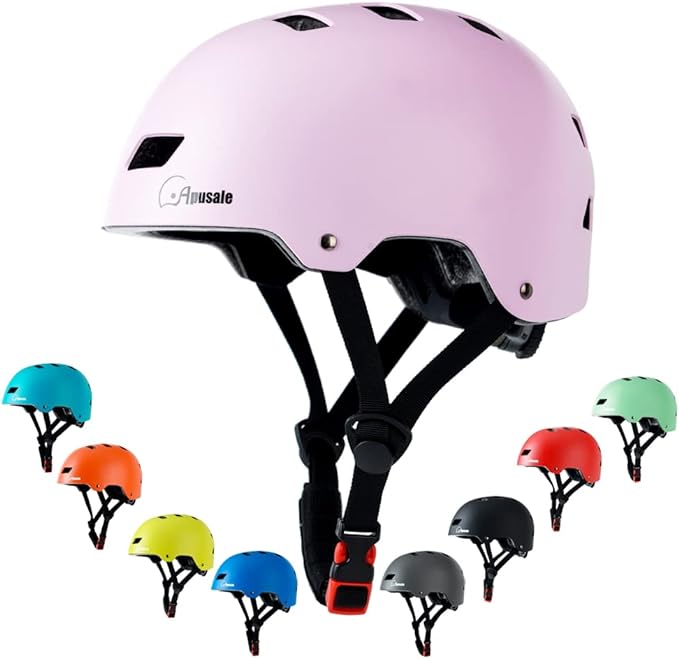 Bike Skateboard Helmet, Adjustable and Multi-Sport for Skate Scooter, 3 Sizes for Adult Youth Kids Toddler-CubbioBaby