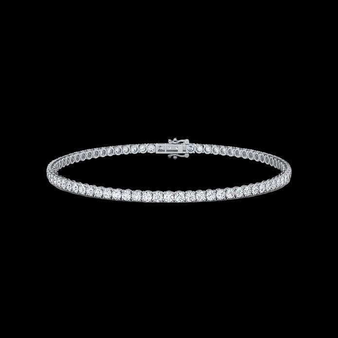 0.50-15 Carat Lab Grown Classic Diamond Tennis Bracelet 4 Prong Setting Luxury Collection (F-G Color, SI Clarity) Length- 7 Inch