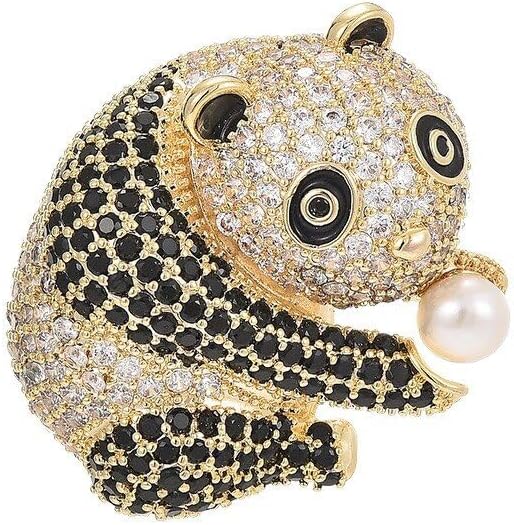 Animal Brooch for Women Girls 18k Gold Plated Animal Brooch Pin Rhinestone Animal Brooch Lapel Pin Jewelry Thanksgiving Day Birthday Wedding Gifts for Mom Wife