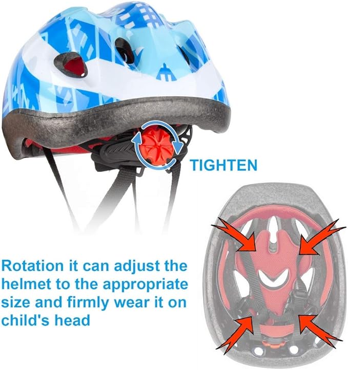 Kid Bicycle Helmets, LX LERMX Kids Bike Helmet Ages 3-5/5-14 Adjustable from Toddler to Youth Size, Durable Kids Bike Helmet with Fun Designs for Boys and Girls-CubbioBaby