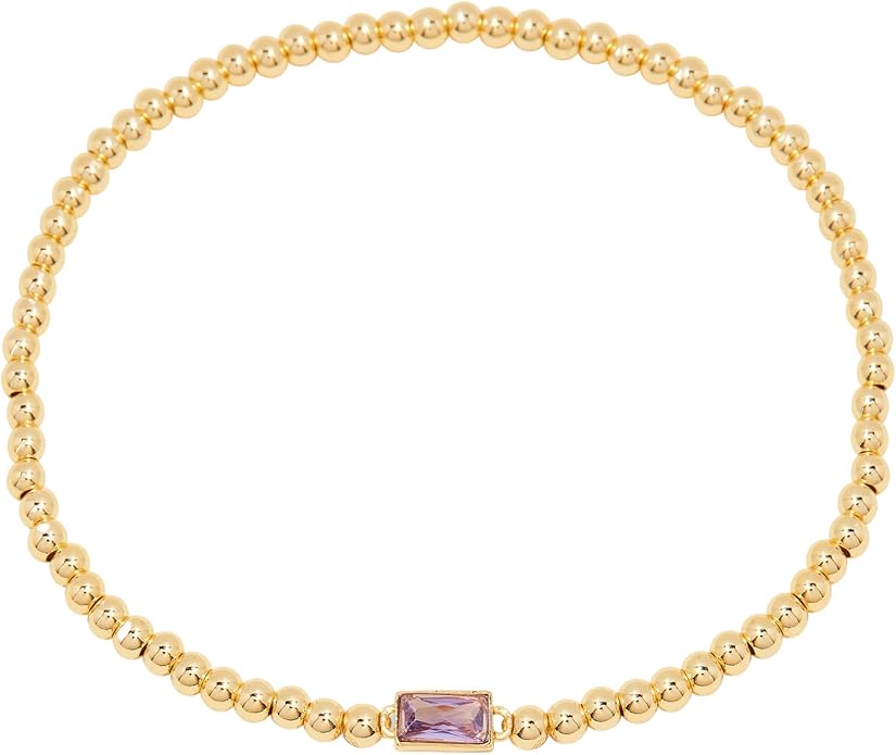 Brook & York Kylie Women's Birthstone Bead Bracelet - Custom Jewelry - Personalized Birthday Gift - Gifts for Mom