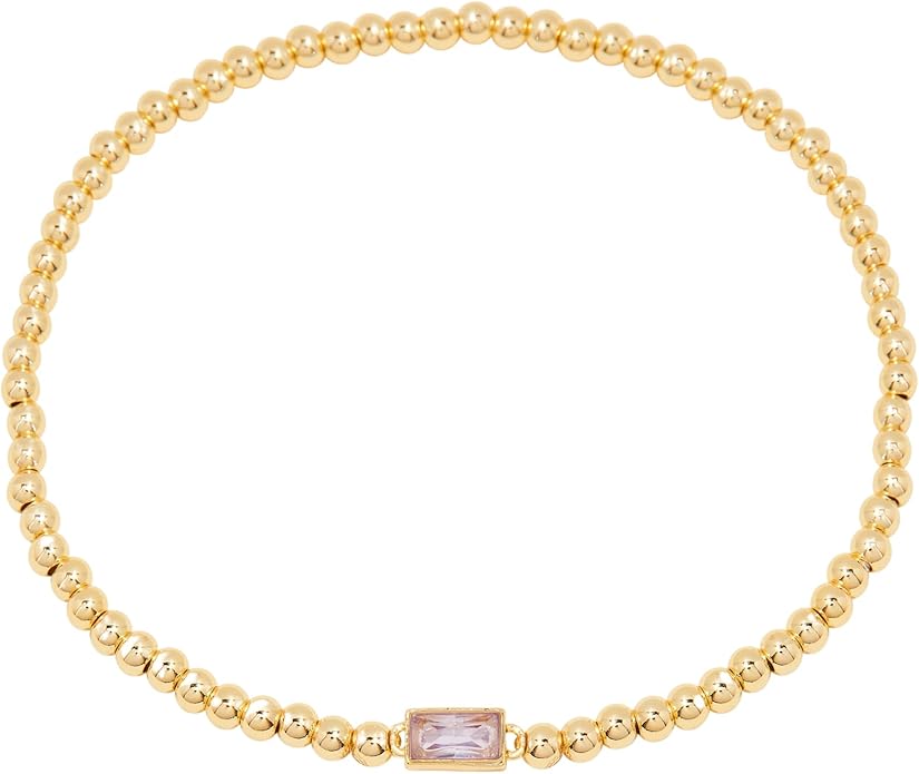 Brook & York Kylie Women's Birthstone Bead Bracelet - Custom Jewelry - Personalized Birthday Gift - Gifts for Mom