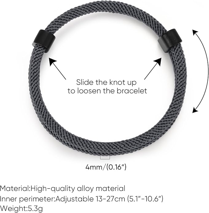 TempBeau Nautical Braided Rope Bracelets Set - 6 Pcs Adjustable Braided Cord Bracelet, Handmade Navy Marine String Bracelet with Metal Knot, Men Women Braided Bracelets Gifts