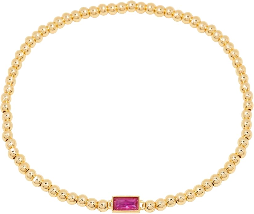 Brook & York Kylie Women's Birthstone Bead Bracelet - Custom Jewelry - Personalized Birthday Gift - Gifts for Mom