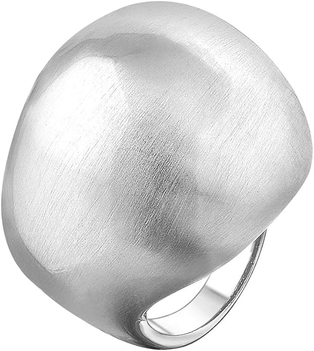 Gold and Silver Rings for Women, Chunky Signet Statement Rings Gold Plated Band Ring Wide Metal Square Rings Cocktail Costume Jewelry