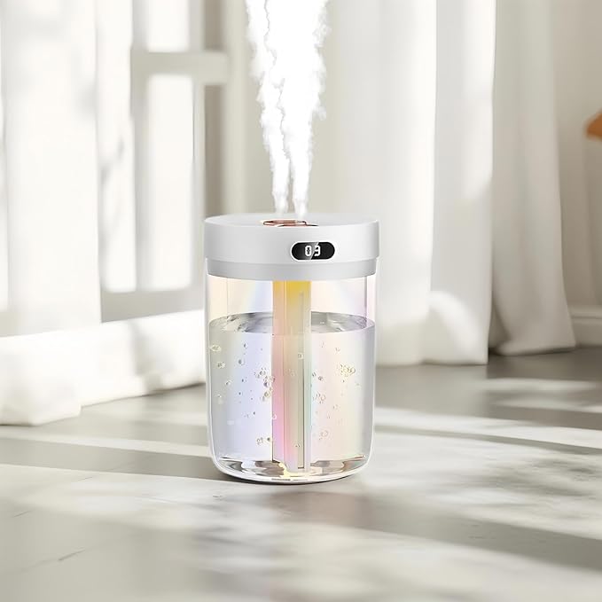 Humidifiers for Bedroom,Cool Mist Humidifiers Room Humidifier Colorful Breathing Light Silent Humidifier USB personal desktop humidifier, for baby bedroom travel office home-CubbioBaby