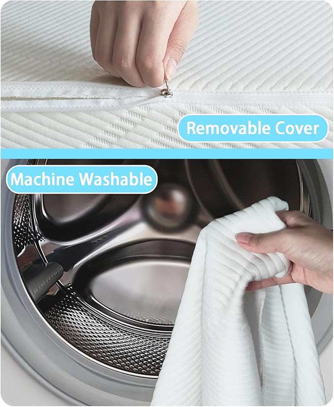 Pack and Play Mattress 38 x 26 x 1.5 in, Soft Breathable Pack N Play Mattresses with Washable Waterproof Cover for Baby ＆Toddler, Portable Crib Mattress for Playard-CubbioBaby