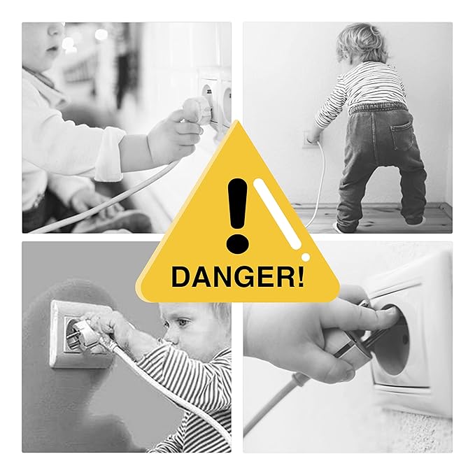 Outlet Cover Baby proofing -32 Pack Plug Covers for Electrical Outlets with Dual Safety Locks, Child Proof Outlet Covers Improved Baby proofing outlets-CubbioBaby