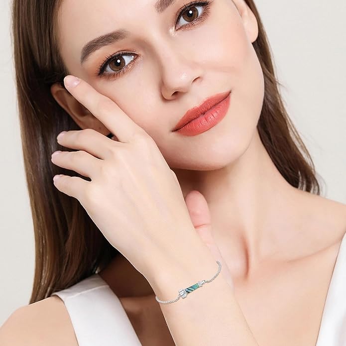 Dragonfly Bracelet 925 Sterling Silver Butterfly Bracelet Adjustable Celtic Moon Bracelet Irish Celtic Jewelry Gifts for Women