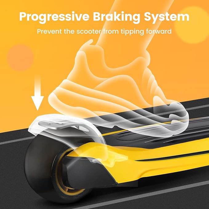 TONBUX Kids Scooter for Age 3-12, Toddler Scooter with 4 Adjustable Heights, Light Up 3-Wheels Scooter, Shock Absorption Design, Lean to Steer, Balance Training Scooter for Kids-CubbioBaby