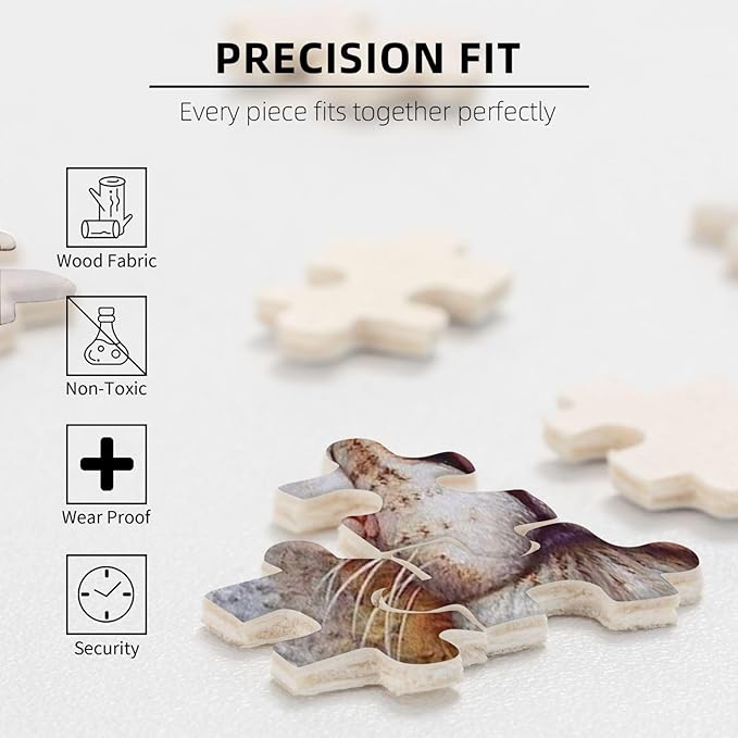 Lion Lamb & Dove Jesus Resurrection Christian Jigsaw Puzzle 500 Piece Wooden Puzzle Family Decorations, Intellective Toy Challenging Fun Games Unique Gifts Suitable for Children and Adults