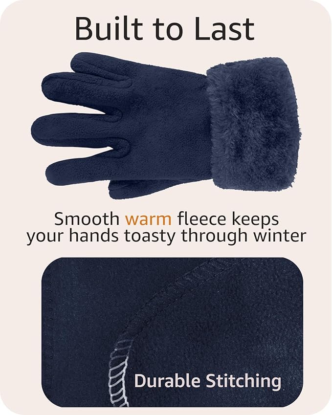 boxed-gifts Women's Warm Fleece Winter - Women's Hat and Glove Set + Hats Gloves Scarves for Women