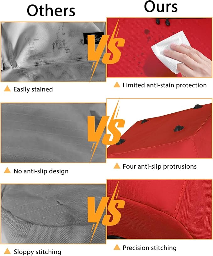 Car Seat Travel Bag for Airplane,Infant Seat Travel Bag with Shoulder Strap,Padded Car Seats Backpack with Reflective Stripes,Large Carseat Carrier Bag Travel Car Seat Cover, Red-CubbioBaby