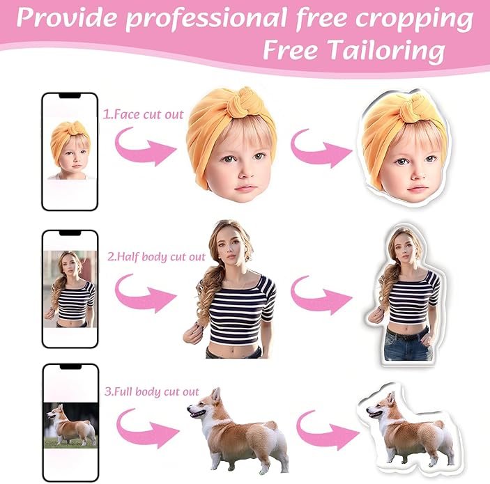 Custom Charms for Shoes Personalized Funny Acrylic Shoe Lace Charms with Photo and Text Personalized Shoe Decoration Party Gifts for Birthday Christmas Day