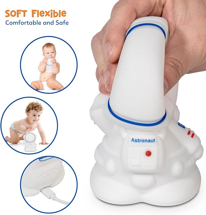 Astronaut Night Light for Kids Room Night Lamp Children Toddler Room Decor Silicone Baby Nursery Night Lights-CubbioBaby