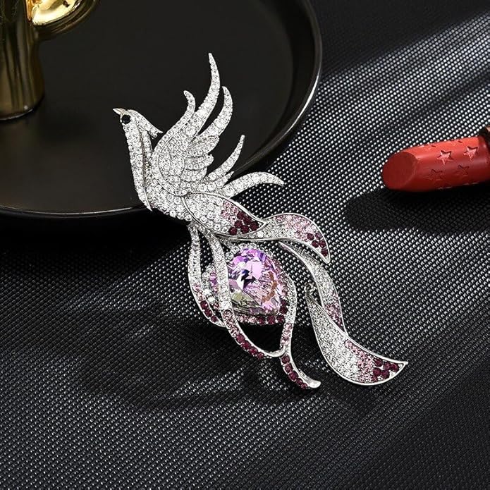 Animal Brooch for Women Girls 18k Gold Plated Animal Brooch Pin Rhinestone Animal Brooch Lapel Pin Jewelry Thanksgiving Day Birthday Wedding Gifts for Mom Wife