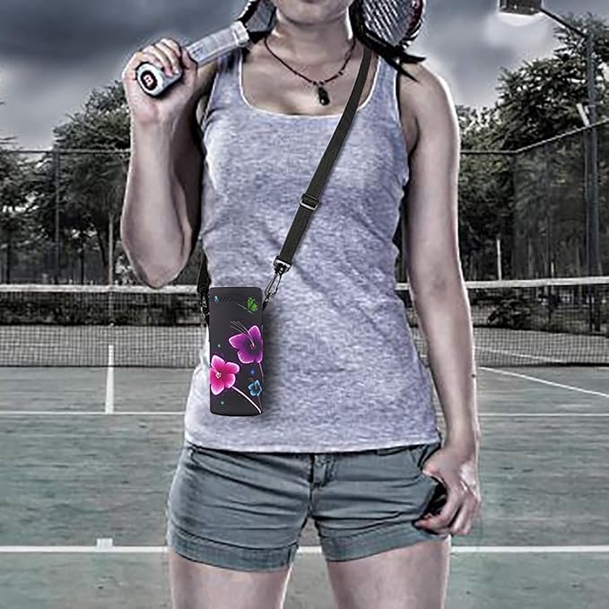 RICHEN Neoprene Water Bottle Carrier Bag with Adjustable Shoulder Strap,Insulated Water Bottle Cover for Stainless Steel/Glass/Plastic Bottles-CubbioBaby