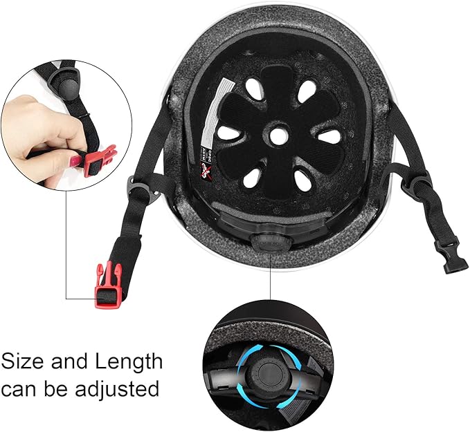 Kids Helmet, Toddler Adjustable Kids Ages 3-8 Years Old Boys Girls Multi-Sports Safety-CubbioBaby