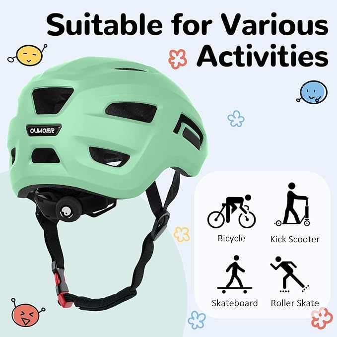 Toddler/Kids Bike Helmet, Adjustable and Multi-Sport, from Infant to Schoolchild, 2 Sizes-CubbioBaby