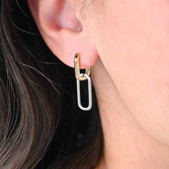 14K Gold Earring Cross Waterdrop Butterfly Heart Knot Earrings for Women Gold Silver Cross Leverback Drop Gold Silver Teardrop Hoop Dangle Earring White Gold Dangle Drop Earring