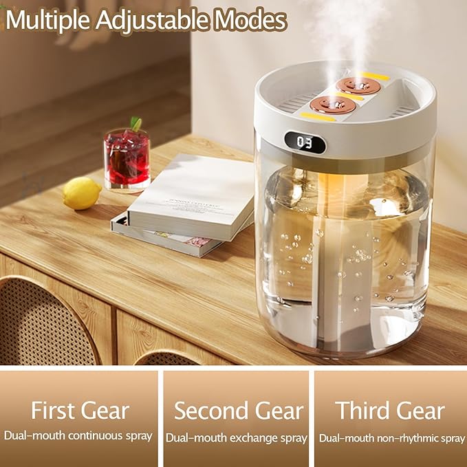 Humidifiers for Bedroom,Cool Mist Humidifiers Room Humidifier Colorful Breathing Light Silent Humidifier USB personal desktop humidifier, for baby bedroom travel office home-CubbioBaby