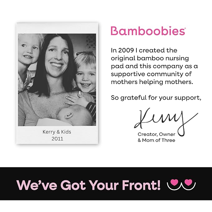 Bamboobies Nursing Pads, Ultra-Soft Velour, Reusable, Washable & Leak-Proof, 6 Ultra-Thin and 2 Overnight Pads for Breastfeeding-CubbioBaby