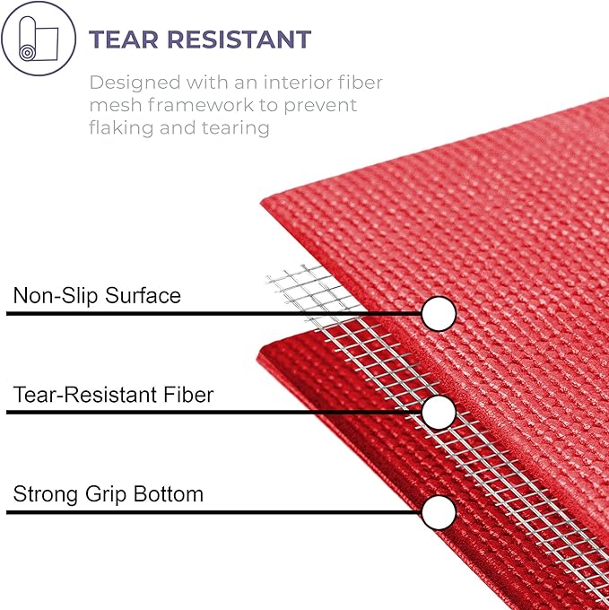 Sunshine Yoga Voyage Yoga Mat, 10 Pack, 72" x 24" Professional Studio and Gym Bulk Yoga Mats, 5mm Thick, Durable, Anti-Tear, Non Slip Fitness and Exercise Mats-CubbioBaby