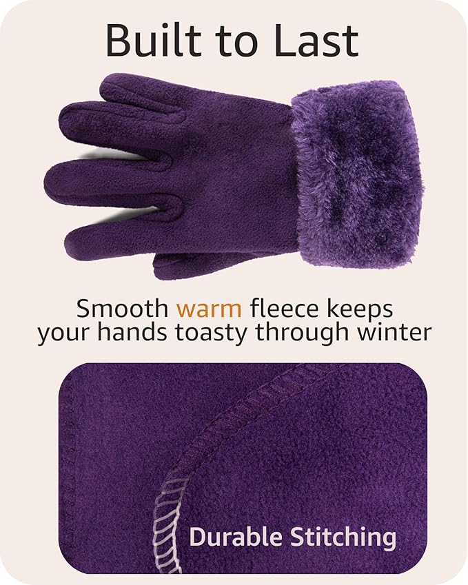 boxed-gifts Women's Warm Fleece Winter - Women's Hat and Glove Set + Hats Gloves Scarves for Women