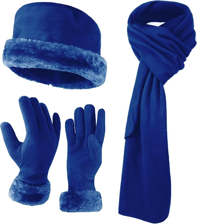 boxed-gifts Women's Warm Fleece Winter - Women's Hat and Glove Set + Hats Gloves Scarves for Women