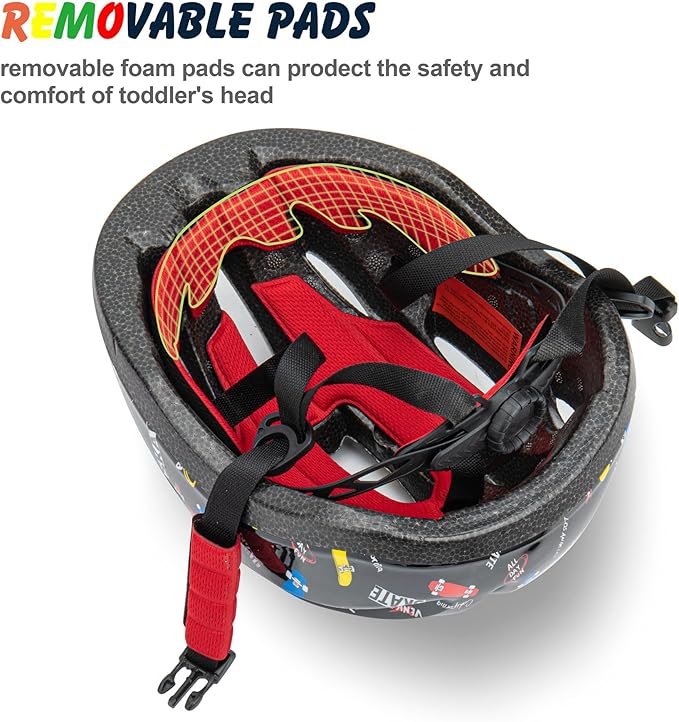 Kid Bicycle Helmets, LX LERMX Kids Bike Helmet Ages 3-5/5-14 Adjustable from Toddler to Youth Size, Durable Kids Bike Helmet with Fun Designs for Boys and Girls-CubbioBaby