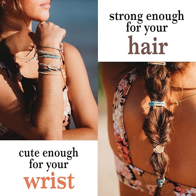 K'lani Hair Tie Bracelets for Women - Elastic Hair Bands That Double as Stylish Jewelry - Protect - Small