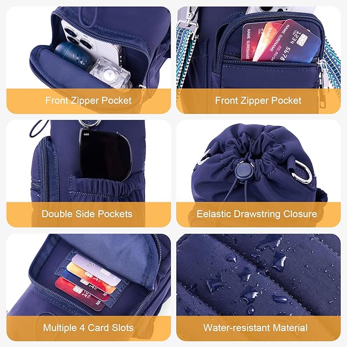Water Bottle Bag 40 oz Crossbody Holder for Walking Hiking Insulated Carrier Purse with Adjustable Strap-CubbioBaby