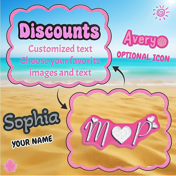 Custom Charms for Shoes Personalized Funny Acrylic Shoe Lace Charms with Photo and Text Personalized Shoe Decoration Party Gifts for Birthday Christmas Day