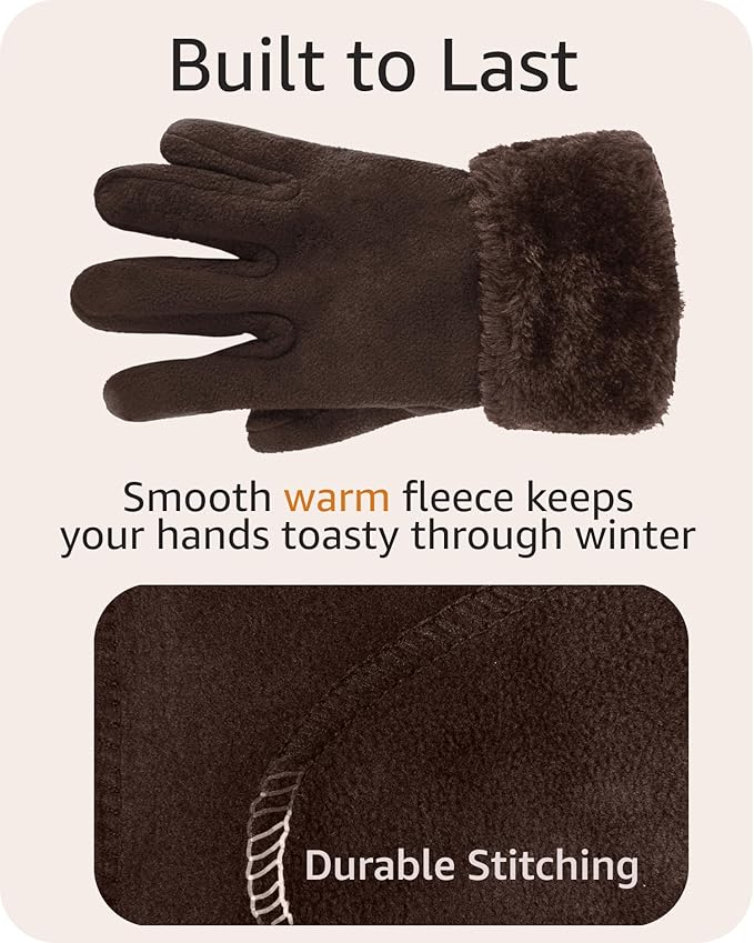 boxed-gifts Women's Warm Fleece Winter - Women's Hat and Glove Set + Hats Gloves Scarves for Women