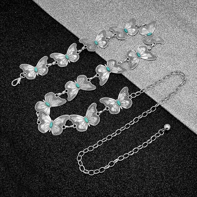 Waist Chain Belts Women Girls Metal Belly Link Adjustable Waist Belt for Jeans and Dress